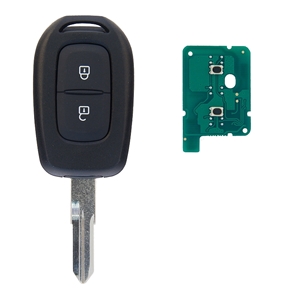 Klíč s dálkovým ovladačem RENAULT/DACIA 2 tlačítka 433 MHz, čip HITAG-AES 4A PCF7961M