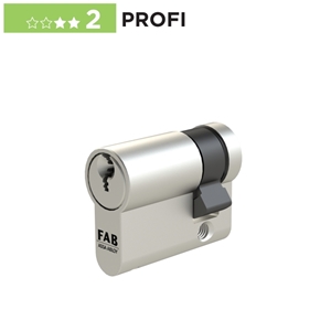 Jednostranná cylindrická vložka FAB 2** PROFI, 3 klíče